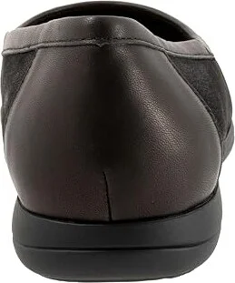 Trotters Delmara Women's Flat Shoes Black Nubuck : 9 M (B), Leather - Image 4