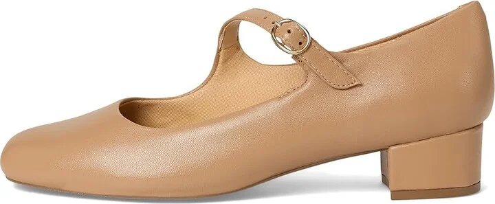 Trotters Desna High Women's Heels Beige : 12 W (D), Leather/Rubber - Image 6