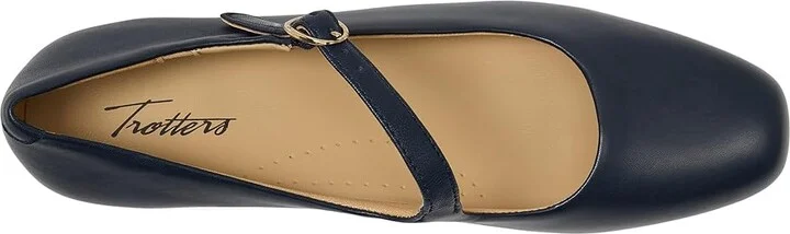 Trotters Desna High Women's Heels Navy : 12 M (B), Leather/Rubber - Image 2