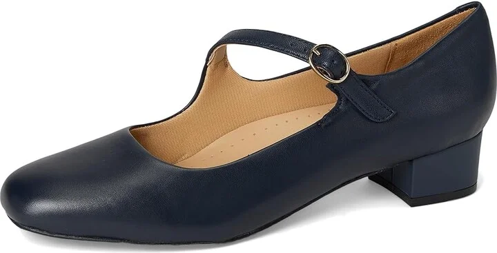 Trotters Desna High Women's Heels Navy : 12 M (B), Leather/Rubber - Image 5