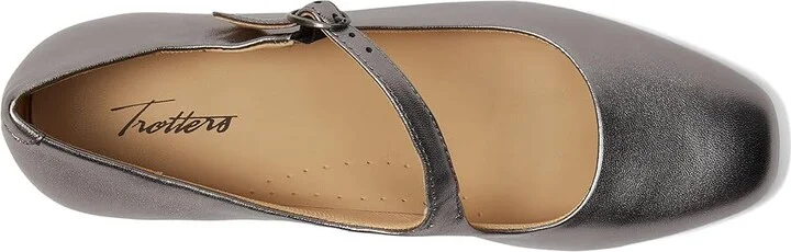 Trotters Desna High Women's Heels Pewter : 5 M (B), Leather/Rubber - Image 2