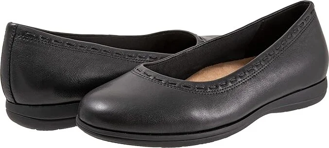 Trotters Dixie Women's Shoes Black : 6 N (AA), Leather