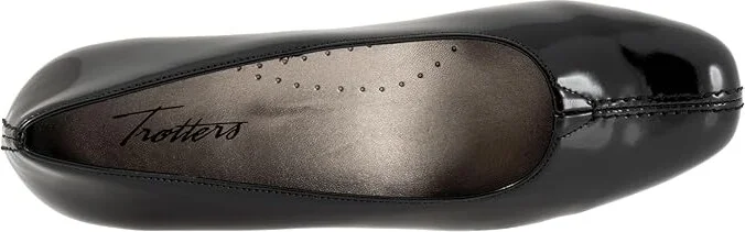 Trotters Doris Women's 1-2 inch heel Shoes Black Patent : 7.5 M (B), Leather - Image 2