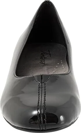 Trotters Doris Women's 1-2 inch heel Shoes Black Patent : 7.5 M (B), Leather - Image 5