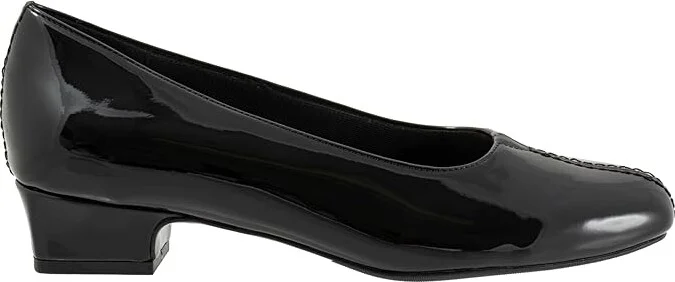 Trotters Doris Women's 1-2 inch heel Shoes Black Patent : 7.5 M (B), Leather - Image 7