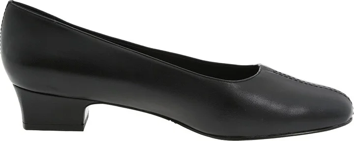 Trotters Doris Women's 1-2 inch heel Shoes Black Soft Kid : 10 S (3A), Leather - Image 7