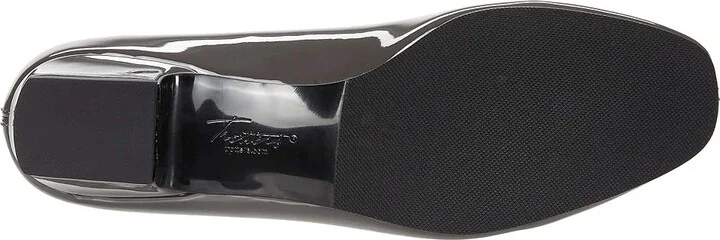Trotters Doris Women's 1-2 inch heel Shoes Grey Patent : 6 WW (EE), Leather - Image 3
