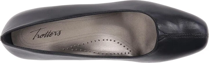 Trotters Doris Women's 1-2 inch heel Shoes Navy Soft Kid : 5 M (B), Leather - Image 2