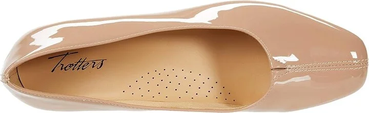 Trotters Doris Women's 1-2 inch heel Shoes Nude Patent : 9 M (B), Leather - Image 2