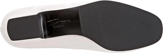 Trotters Doris Women's 1-2 inch heel Shoes White : 12 WW (EE), Leather - Image 3