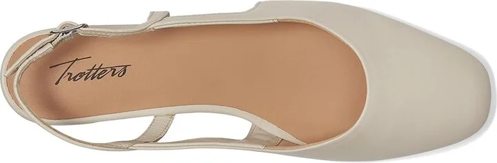 Trotters Dottie High Women's Heels Ivory : 6 M (B), Leather - Image 2
