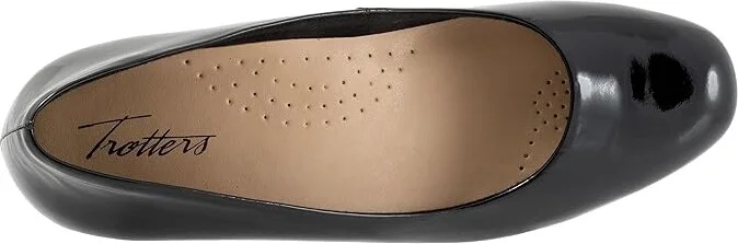 Trotters Dream High Women's Heels Black Patent : 6.5 M (B), Leather - Image 2