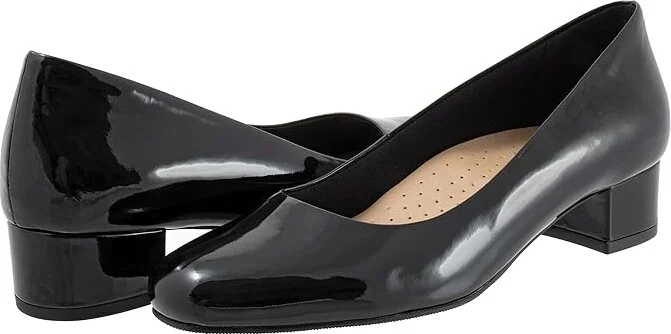 Trotters Dream High Women's Heels Black Patent : 6.5 M (B), Leather