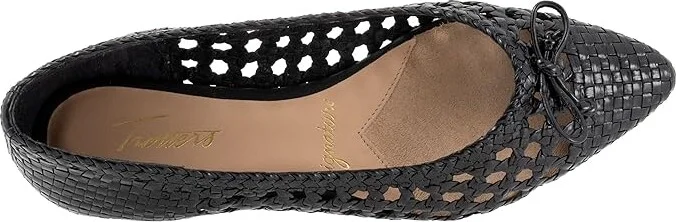 Trotters Edith Women's Flat Shoes Black : 8.5 W (D), Leather - Image 2