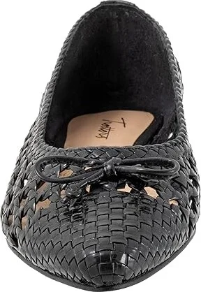 Trotters Edith Women's Flat Shoes Black : 8.5 W (D), Leather - Image 5