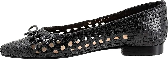 Trotters Edith Women's Flat Shoes Black : 8.5 W (D), Leather - Image 6