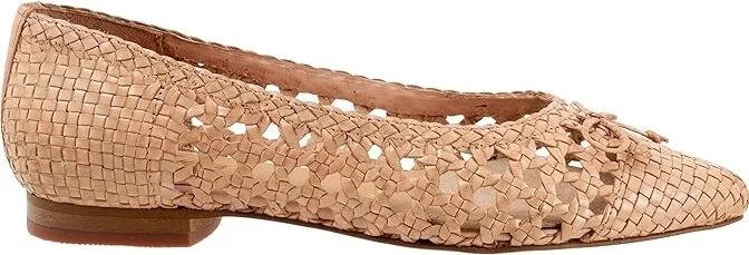 Trotters Edith Women's Flat Shoes Sand : 6 W (D), Leather - Image 7