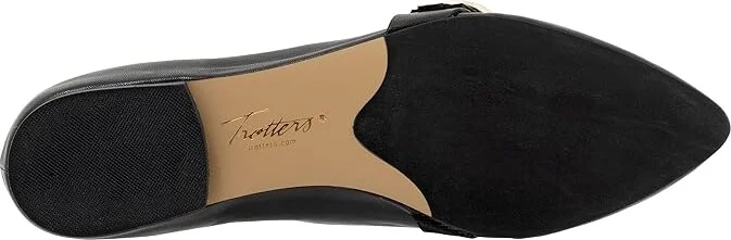 Trotters Emmett Women's Flat Shoes Black : 9.5 N (AA), Leather - Image 3