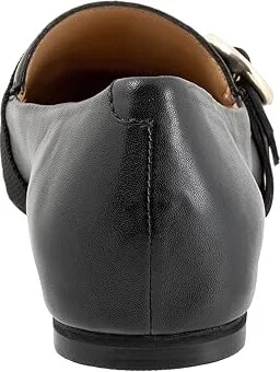 Trotters Emmett Women's Flat Shoes Black : 9.5 N (AA), Leather - Image 4