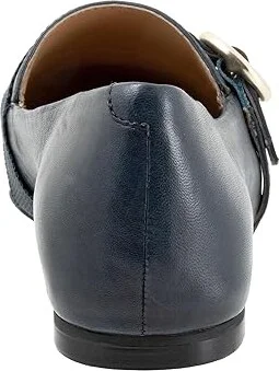 Trotters Emmett Women's Flat Shoes Navy : 7 M (B), Leather - Image 4