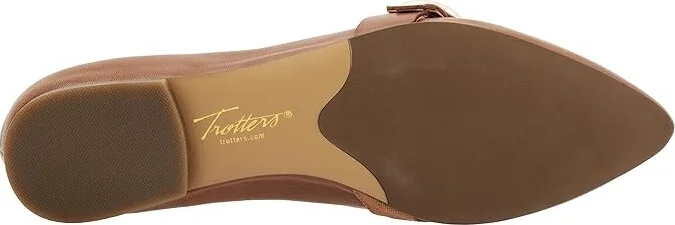 Trotters Emmett Women's Flat Shoes Stone : 10.5 M (B), Leather - Image 3