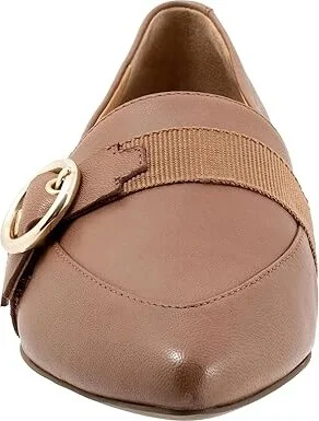 Trotters Emmett Women's Flat Shoes Stone : 10.5 M (B), Leather - Image 5
