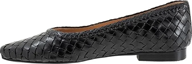 Trotters Emmie Women's Flat Shoes Black : 7 N (AA), Leather - Image 6