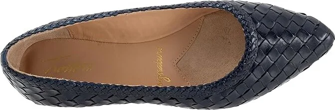 Trotters Emmie Women's Flat Shoes Navy : 11 W (D), Leather - Image 2