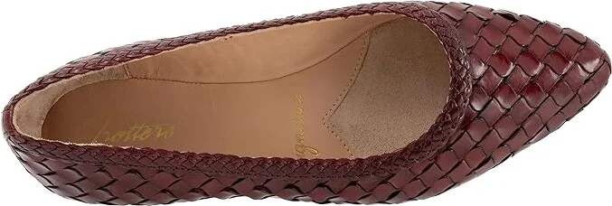 Trotters Emmie Women's Flat Shoes Sangria : 10 W (D), Leather - Image 2