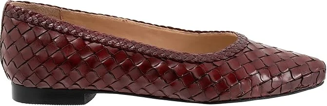 Trotters Emmie Women's Flat Shoes Sangria : 10 W (D), Leather - Image 7