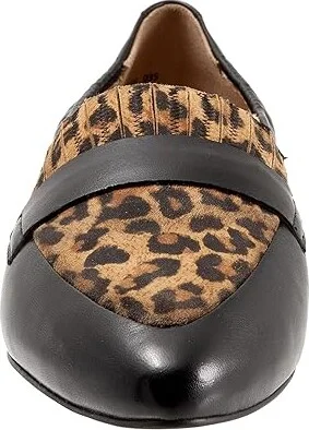 Trotters Emotion Women's Shoes Black/Tan Cheetah : 5 M (B), Leather/Suede - Image 5