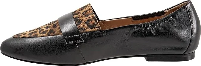 Trotters Emotion Women's Shoes Black/Tan Cheetah : 5 M (B), Leather/Suede - Image 6