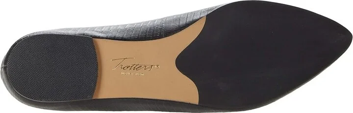 Trotters Estee Women's Slip-on Dress Shoes Black/Dark Grey Leather : 6 N (AA) - Image 3