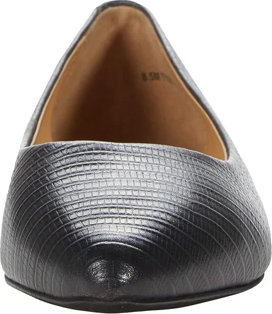 Trotters Estee Women's Slip-on Dress Shoes Black/Dark Grey Leather : 6 N (AA) - Image 5