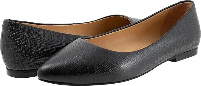 Trotters Estee Women's Slip-on Dress Shoes Black Embossed : 7.5 M (B)