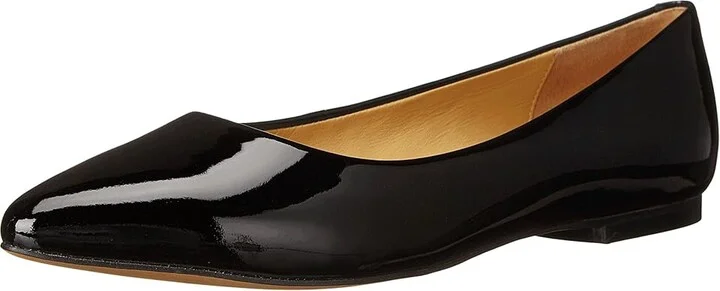 Trotters Estee Women's Slip-on Dress Shoes Black Soft Patent Leather : 6 M (B), Textile/Leather - Image 2