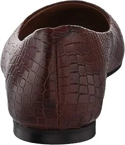 Trotters Estee Women's Slip-on Dress Shoes Brown Croco : 6 WW (EE), Leather/Textile - Image 5