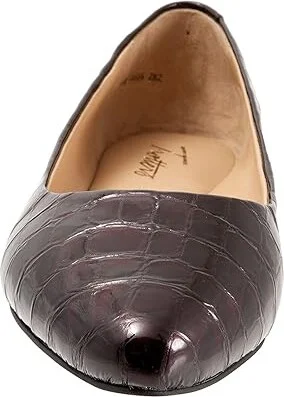 Trotters Estee Women's Slip-on Dress Shoes Burgundy Croco/Patent : 9 N (AA), Leather - Image 5