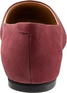 Trotters Estee Women's Slip-on Dress Shoes Dark Cherry Nubuck : 9 WW (EE) - Image 4
