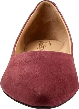 Trotters Estee Women's Slip-on Dress Shoes Dark Cherry Nubuck : 9 WW (EE) - Image 5