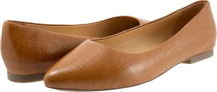 Trotters Estee Women's Slip-on Dress Shoes Luggage Embossed : 9 W (D)