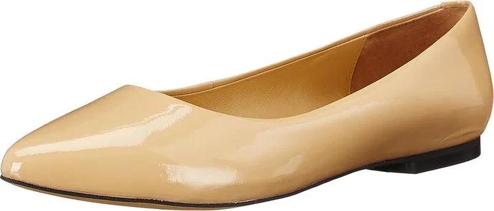 Trotters Estee Women's Slip-on Dress Shoes Nude Soft Patent Leather : 7.5 N (AA) - Image 2