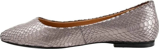 Trotters Estee Women's Slip-on Dress Shoes Pewter Snake : 10 W (D) - Image 6