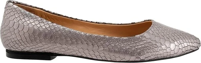 Trotters Estee Women's Slip-on Dress Shoes Pewter Snake : 10 W (D) - Image 7