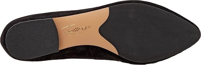 Trotters Estee Woven Women's Shoes Black Suede/Snake : 6 M (B), Leather/Suede - Image 3