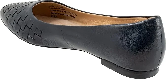 Trotters Estee Woven Women's Shoes Black Woven Leather : 7.5 N (AA) - Image 5