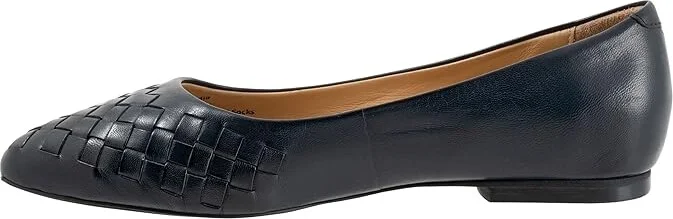 Trotters Estee Woven Women's Shoes Black Woven Leather : 7.5 N (AA) - Image 7