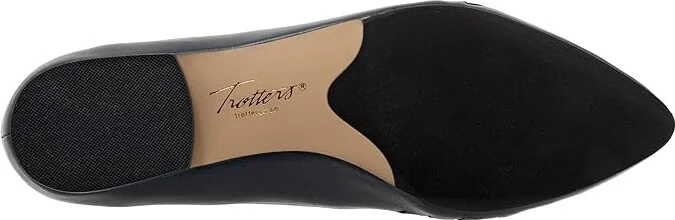 Trotters Estee Woven Women's Shoes Navy Woven Leather : 10.5 WW (EE) - Image 4