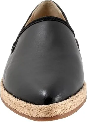 Trotters Estelle Women's Flat Shoes Black : 12 M (B), Canvas - Image 5