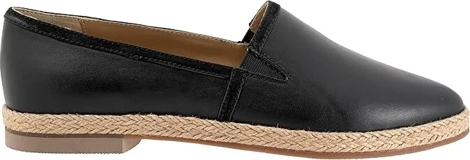 Trotters Estelle Women's Flat Shoes Black : 12 M (B), Canvas - Image 7